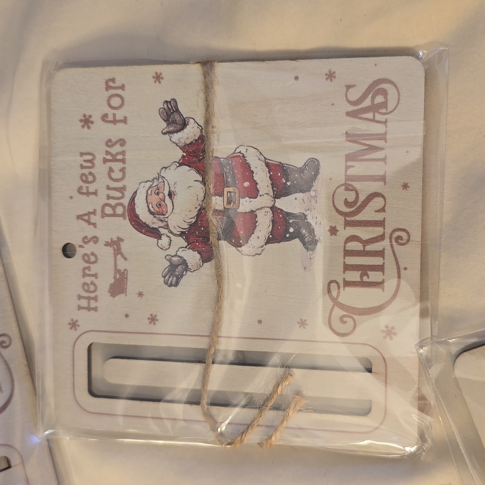 5 Money Holder Cards 5 Designs, Here's a Few Bucks For Christmas New - Picture 5 of 7